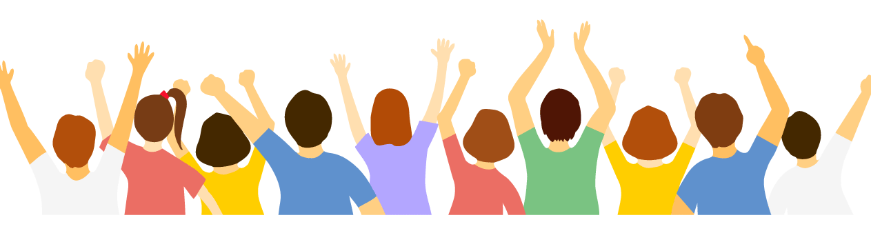 ホームページを見る人々のイメージ
